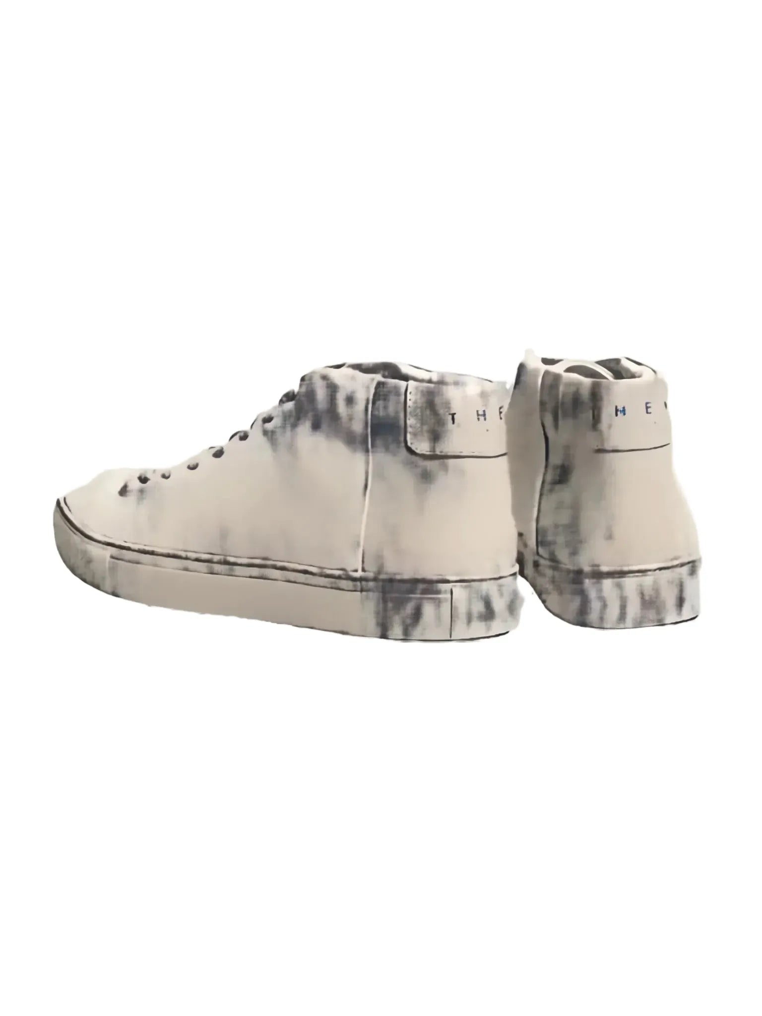 THEY Two Tone Mid Top Sneakers-THEY Two-Queen Anna House of Fashion