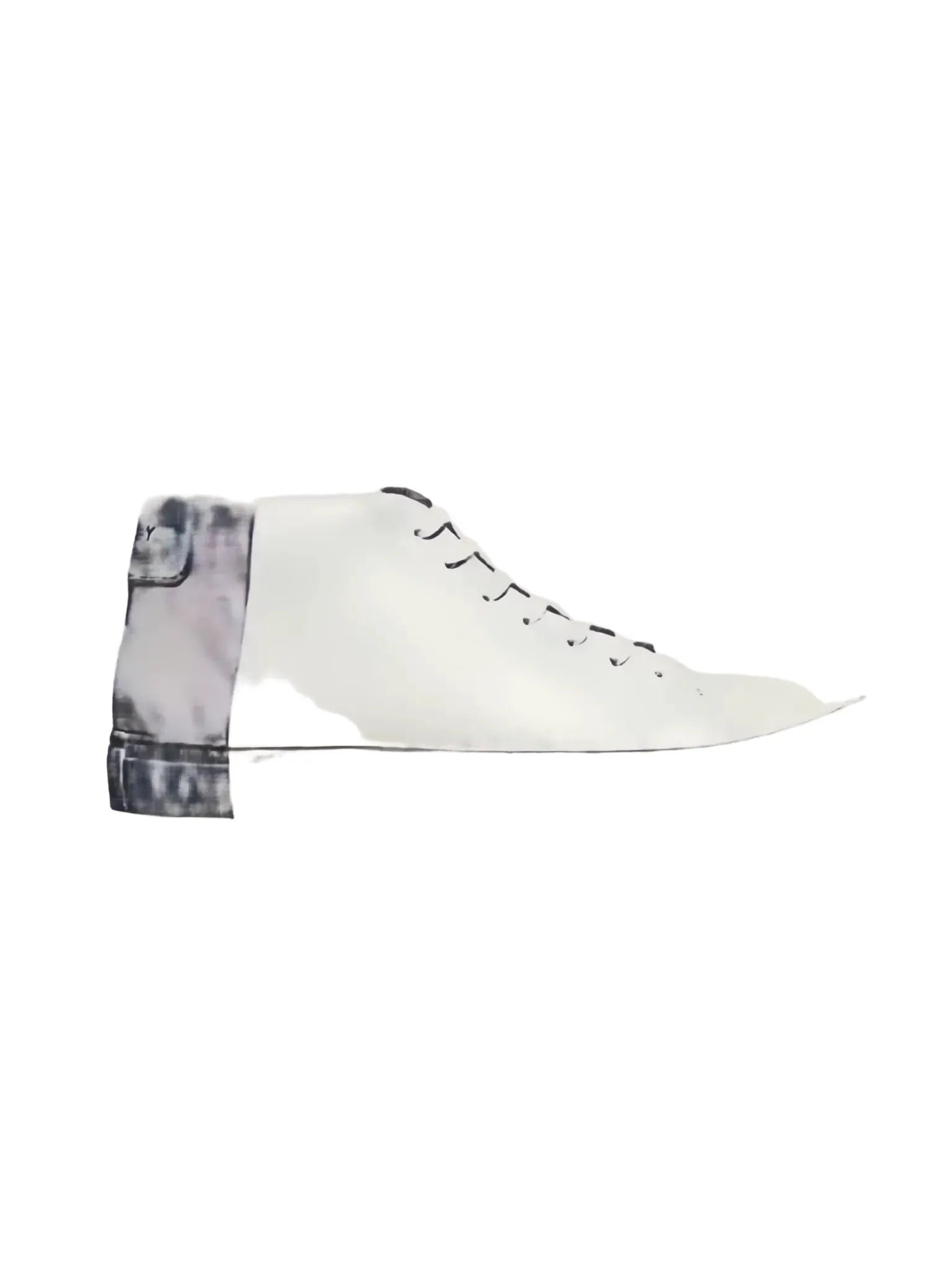 THEY Two Tone Mid Top Sneakers-THEY Two-Queen Anna House of Fashion