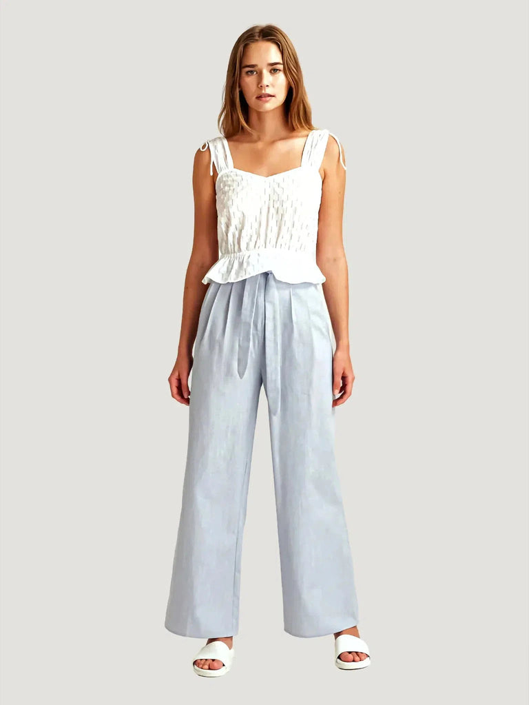 The Fifth Label Savannah Pants - Blue, Bottoms, Chambray, Denim, m, Pants, Sale - Luxury Women's Fashion at Queen Anna House of Fashion