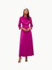 Touché Privé Touché Privé Satin Cowl Neck Dress in Fuchsia Pink - Dress | Queen Anna House of Fashion Women's Luxury Fashion