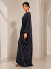 Touché Touché Privé Gathered Japanese Sleeve Dress in Black - Dress | Queen Anna House of Fashion Women's Luxury Fashion