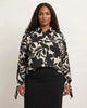 Touché Touché Privé Patterned Cuff Blouse in Patterned - Top | Queen Anna House of Fashion Women's Luxury Fashion