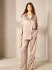 Touché Privé Touché Privé Satin Shirt & Wide-Leg Pants in - Separates | Queen Anna House of Fashion Women's Luxury Fashion
