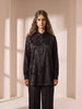 Touché Privé Touché Privé Satin Shirt & Wide-Leg Pants in Black - Separates | Queen Anna House of Fashion Women's Luxury Fashion