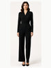 Touché Privé Touché Privé Wrap Front Black Jumpsuit in Black - Bottom | Queen Anna House of Fashion Women's Luxury Fashion