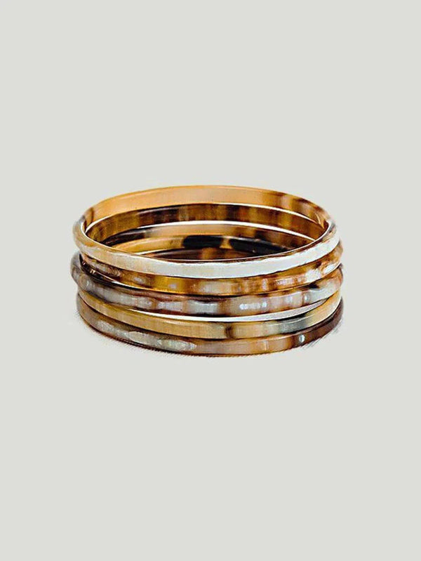 Tribe and Glory Ankole Horn Bangles - Accessories, Bracelets, Horn, Jewelry, Philanthropic Brand - Luxury Women's Fashion at Queen Anna House of Fashion