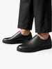 UTILITARIAN UTILITARIAN Minimalist Leather Slip On Sneakers in Black - Shoes | Queen Anna House of Fashion Women's Luxury Fashion