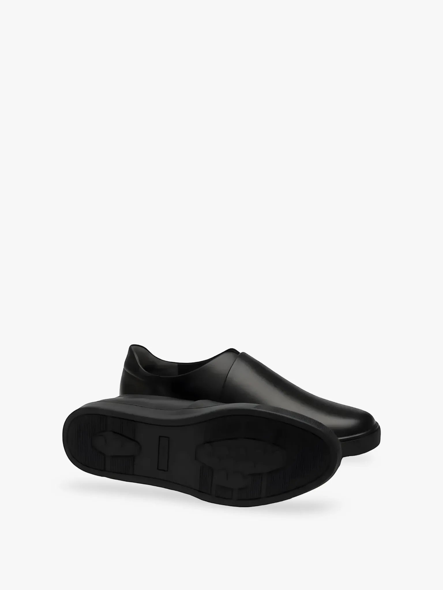 UTILITARIAN UTILITARIAN Minimalist Leather Slip On Sneakers in Black - Shoes | Queen Anna House of Fashion Women's Luxury Fashion