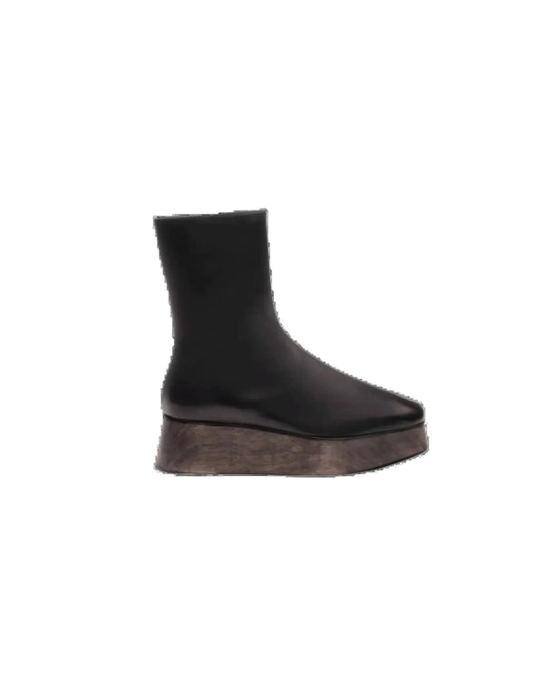 UTILITARIAN Nous Wooden Platform Boot - Queen Anna House of Fashion