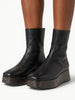 UTILITARIAN UTILITARIAN Nous Wooden Platform Boot in Black - Shoes | Queen Anna House of Fashion Women's Luxury Fashion