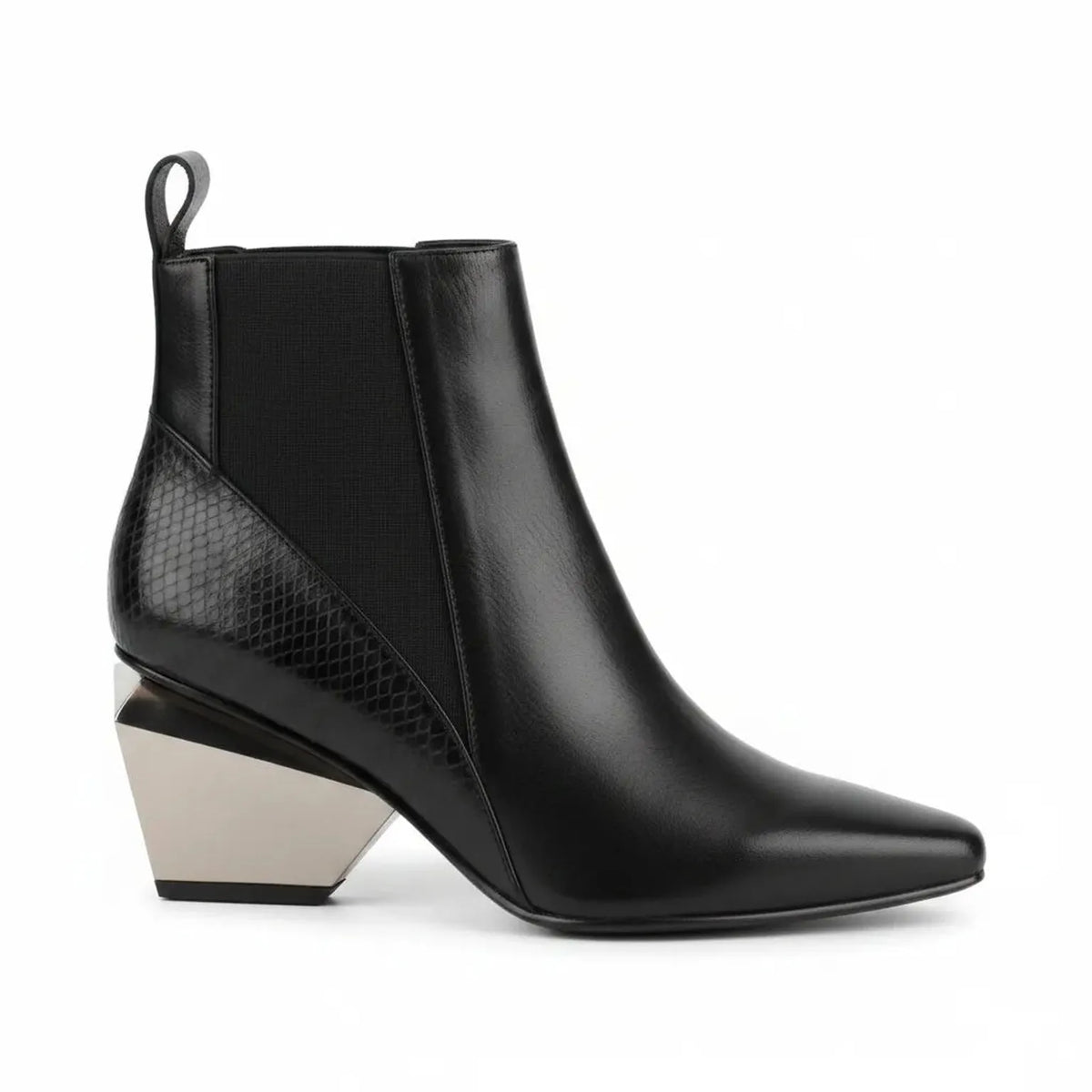 United Nude United Nude Jacky K Bootie in Black w/ Chrome Heel - Shoes | Queen Anna House of Fashion Women's Luxury Fashion