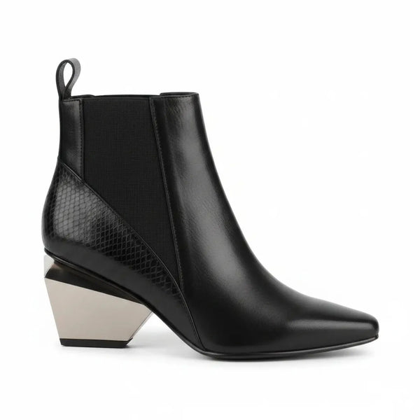 United Nude United Nude Jacky K Bootie in Black w/ Chrome Heel - Shoes | Queen Anna House of Fashion Women's Luxury Fashion