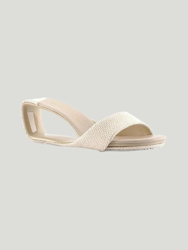 United Nude Mobius Mid Open Wedge Heels - 36/Shoes, Beige, Flat Sandals, S/S'22, Sale, Sandals, Shoes, US Owned Brand - Luxury Women's Fashion at Queen Anna House of Fashion