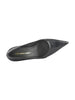 Black Nappa leather United Nude Raila Pump with an elongated pointed toe and geometric block heel.