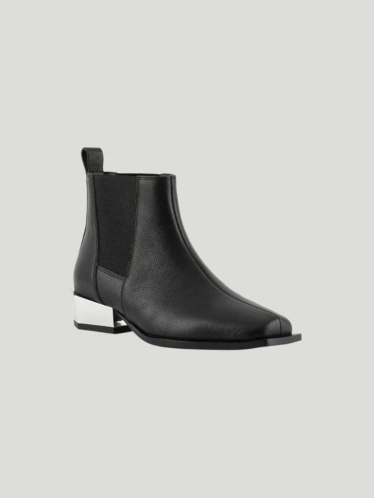 United Nude Tetra Chelsea Lo Booties - 36/Shoes, 40/Shoes, AAPI Owned Brand, BIPOC Brand, Black, Booties, F/W'21, Flat Bootie, Leather, Sal - Luxury Women's Fashion at Queen Anna House of Fashion