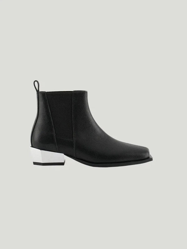 United Nude Tetra Chelsea Lo Booties - 36/Shoes, 40/Shoes, AAPI Owned Brand, BIPOC Brand, Black, Booties, F/W'21, Flat Bootie, Leather, Sal - Luxury Women's Fashion at Queen Anna House of Fashion