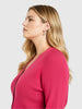Universal Standard Universal Standard Better Than Wool Cardigan in Fuchsia Pink - Top | Queen Anna House of Fashion Women's Luxury Fashion