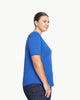 Universal Standard Universal Standard Short Sleeve V Neck Tee in Blue - Top | Queen Anna House of Fashion Women's Luxury Fashion
