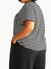 Universal Standard Universal Standard Breton Stripe Garcon Tee in 0-2 (4XS) - Top | Queen Anna House of Fashion Women's Luxury Fashion