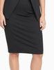 Universal Standard Universal Standard Danube Ponte Pinstripe Skirt in Grey - Bottom | Queen Anna House of Fashion Women's Luxury Fashion