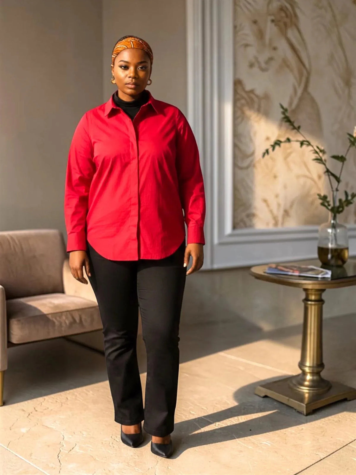 Universal Standard Universal Standard Elbe Stretch Poplin Shirt in 2-4 (3XS) - Top | Queen Anna House of Fashion Women's Luxury Fashion