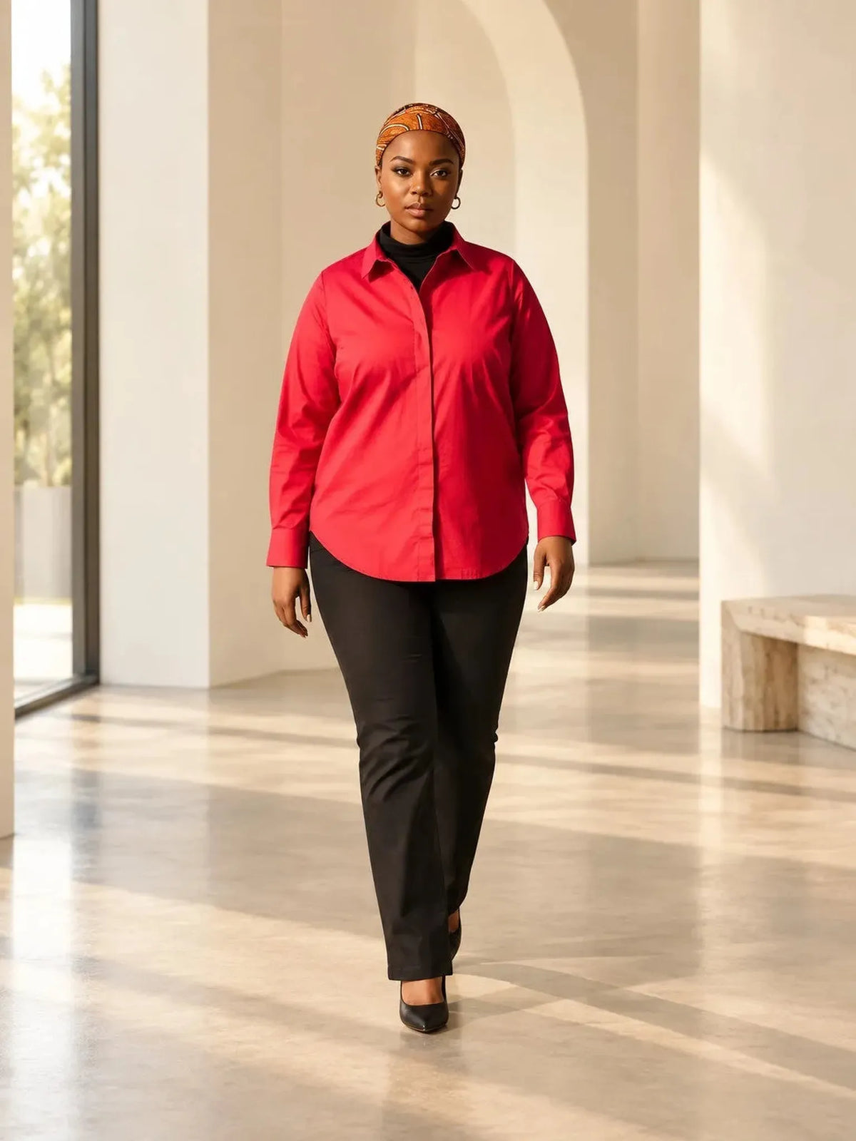 Universal Standard Universal Standard Elbe Stretch Poplin Shirt in 2-4 (3XS) - Top | Queen Anna House of Fashion Women's Luxury Fashion