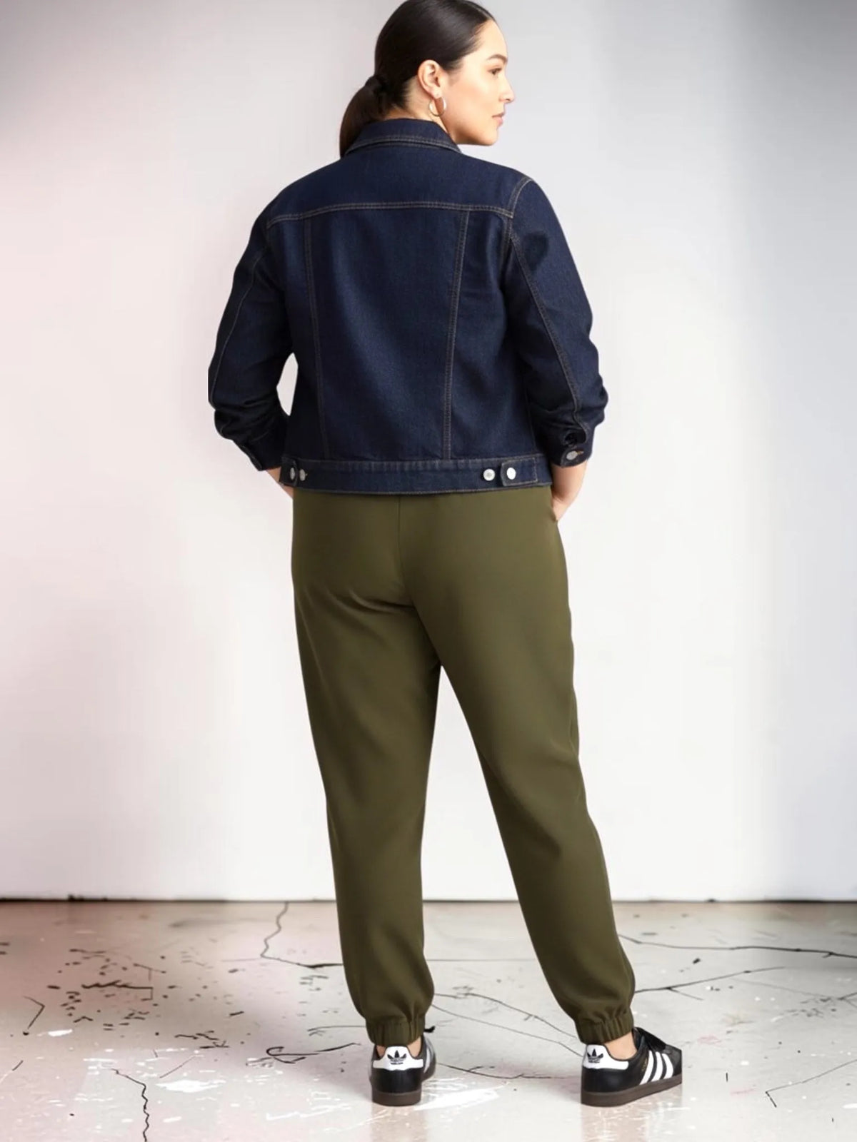 Universal Standard Universal Standard Go-Stretch Jogger in Nori Green - Bottom | Queen Anna House of Fashion Women's Luxury Fashion