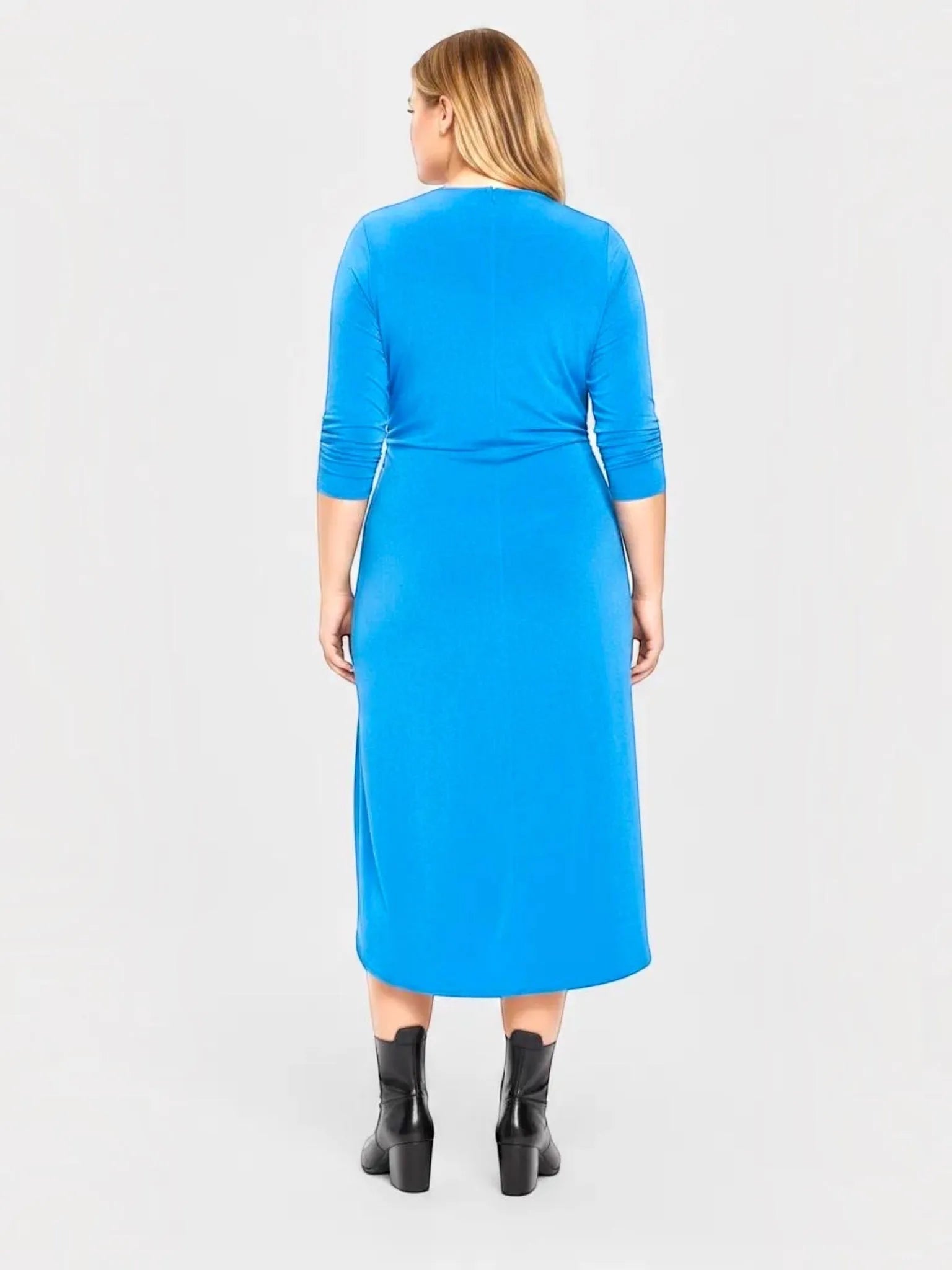 Universal Standard Universal Standard Jersey Cinched Dress in Blue - Dress | Queen Anna House of Fashion Women's Luxury Fashion