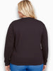 Universal Standard Universal Standard Meridian Zip Pullover in Black - Top | Queen Anna House of Fashion Women's Luxury Fashion