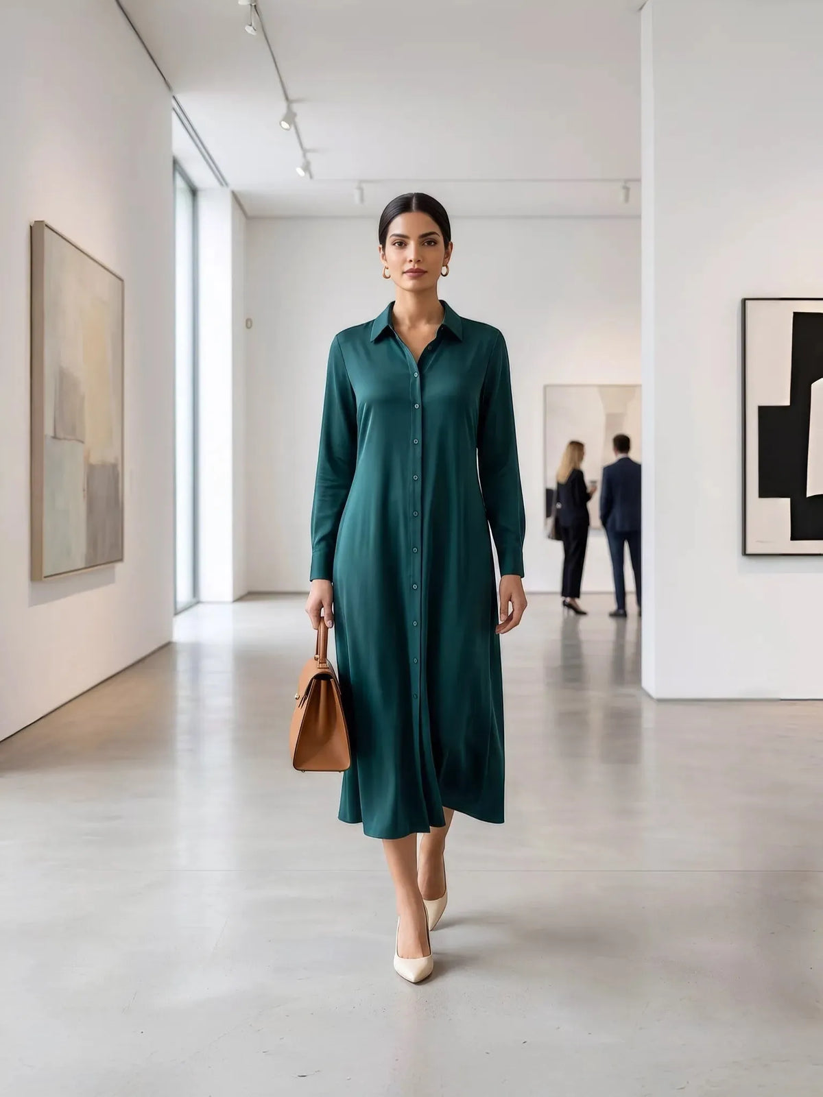 Universal Standard Universal Standard Sally Liquid Jersey Shirt Dress in 10-12 (XS) - Dress | Queen Anna House of Fashion Women's Luxury Fashion