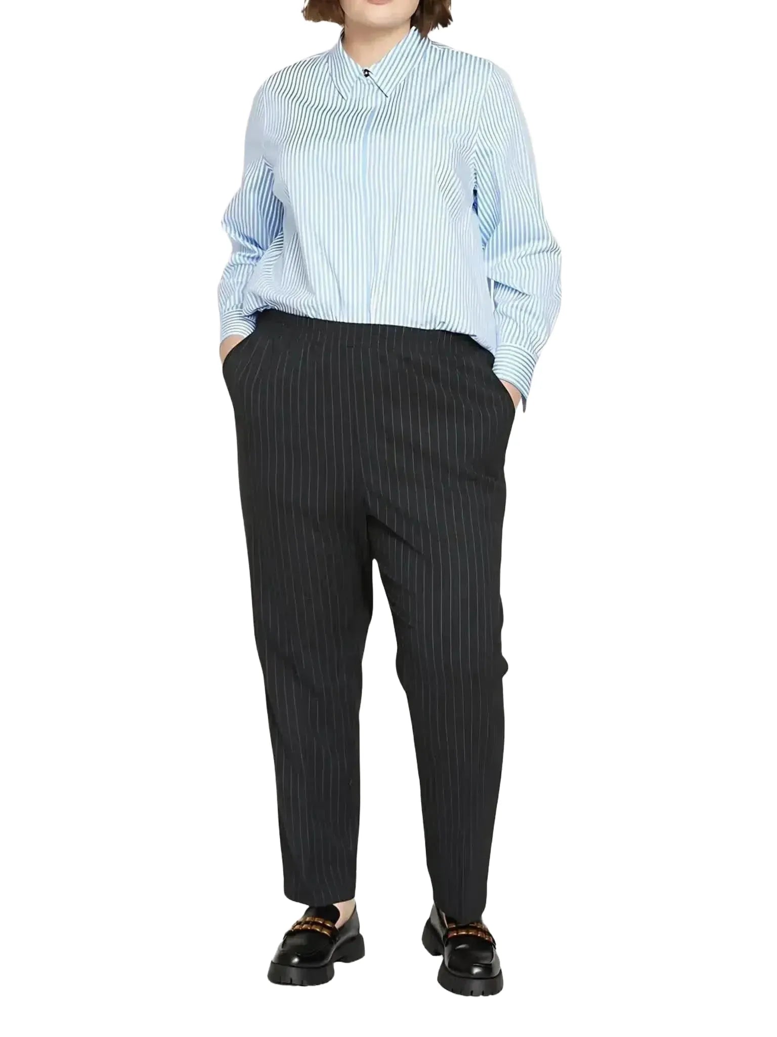 Universal Standard The Pinstripe Pant-Universal Standard-Queen Anna House of Fashion