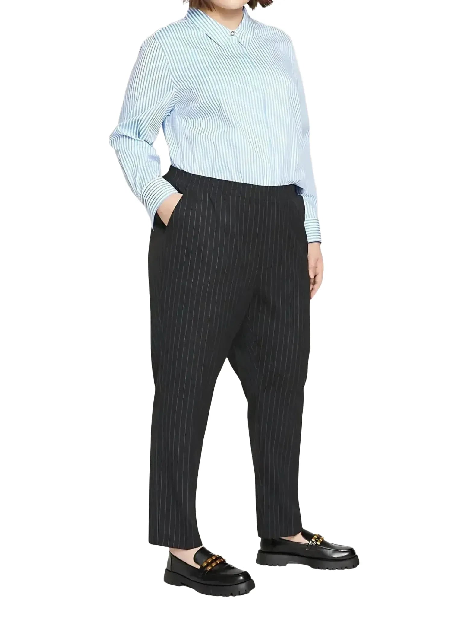 Universal Standard The Pinstripe Pant-Universal Standard-Queen Anna House of Fashion