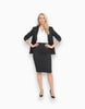 Universal Standard Universal Standard Danube Ponte Pinstripe Skirt in Grey - Bottom | Queen Anna House of Fashion Women's Luxury Fashion