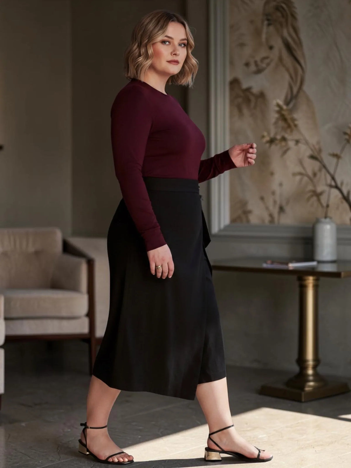 Universal Standard Universal Standard Villa Linen Wrap Culottes in 18-20 (M) - Bottom | Queen Anna House of Fashion Women's Luxury Fashion