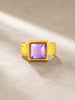 WILYMI Jewelry WILYMI Jewelry Amethyst Square Ring in Adjustable - Jewelry | Queen Anna House of Fashion Women's Luxury Fashion