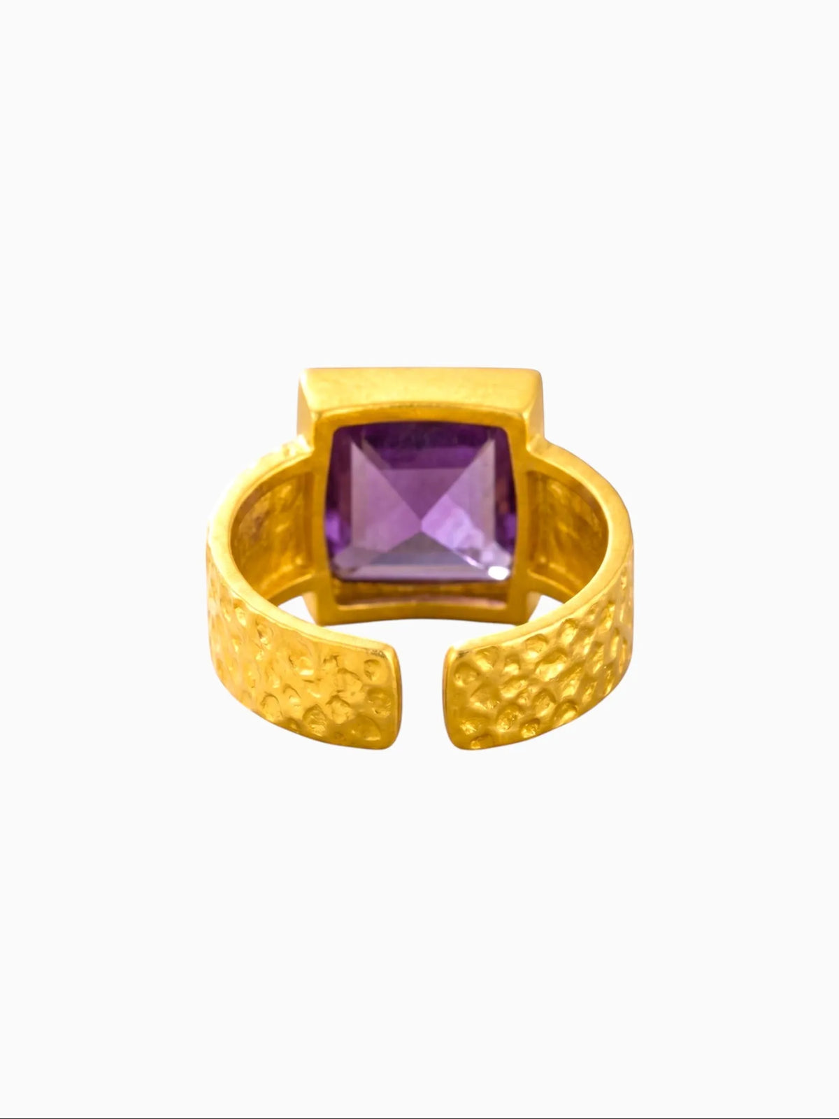 WILYMI Jewelry WILYMI Jewelry Amethyst Square Ring in Adjustable - Jewelry | Queen Anna House of Fashion Women's Luxury Fashion
