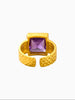 WILYMI Jewelry WILYMI Jewelry Amethyst Square Ring in Adjustable - Jewelry | Queen Anna House of Fashion Women's Luxury Fashion