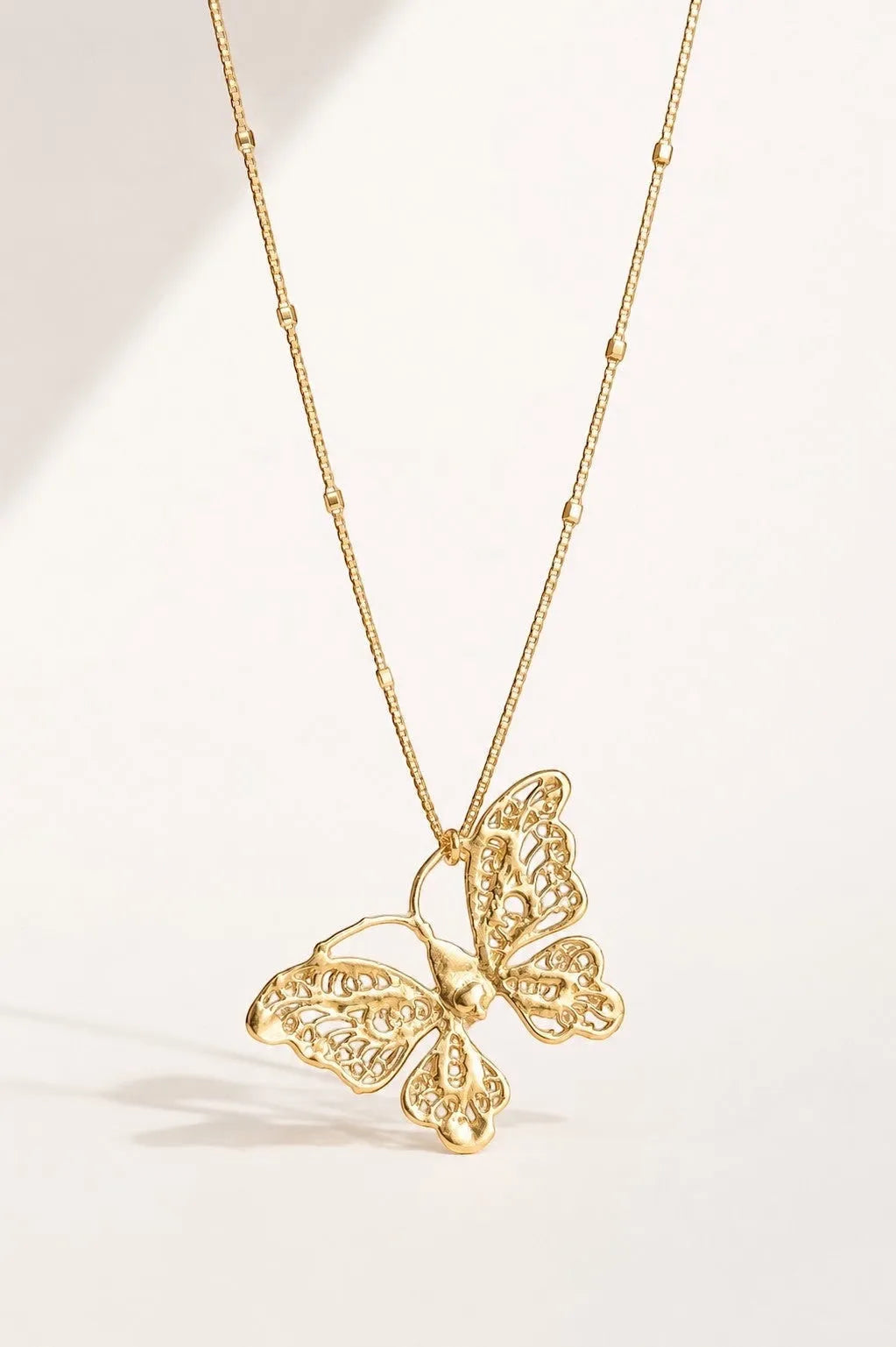WILYMI Jewelry WILYMI Jewelry Co LIMITLESS Lace Butterfly Sparkling Necklace in Gold - Jewelry | Queen Anna House of Fashion Women's Luxury Fashion