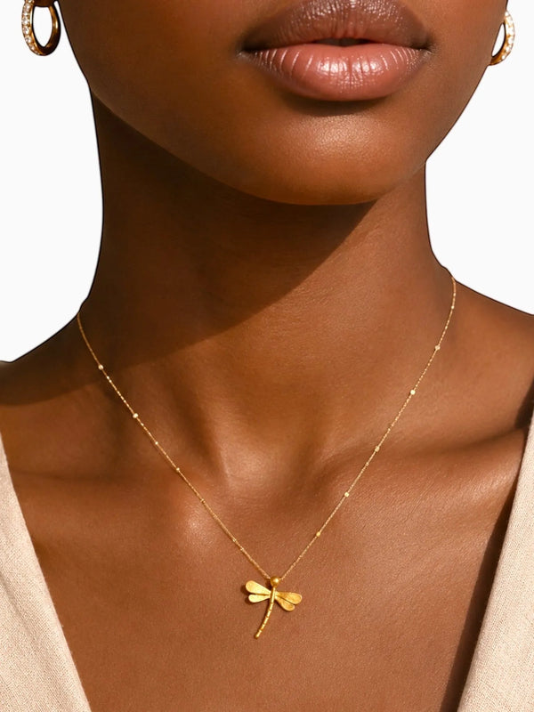 WILYMI Jewelry WILYMI Jewelry Co Limitless Mini Dragonfly Necklace in Gold - Jewelry | Queen Anna House of Fashion Women's Luxury Fashion