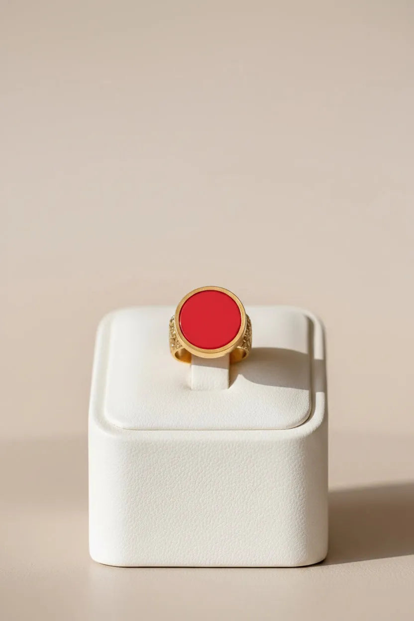 WILYMI Jewelry WILYMI Jewelry Coral Ring in Coral - Jewelry | Queen Anna House of Fashion Women's Luxury Fashion