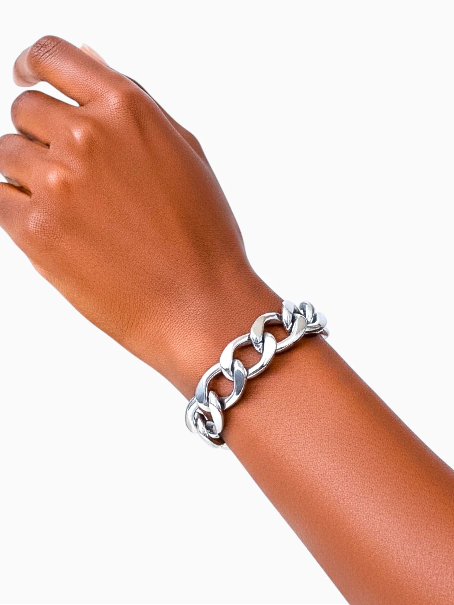 WILYMI Jewelry WILYMI Jewelry Cuban Cuff Bracelet in Silver - Jewelry | Queen Anna House of Fashion Women's Luxury Fashion