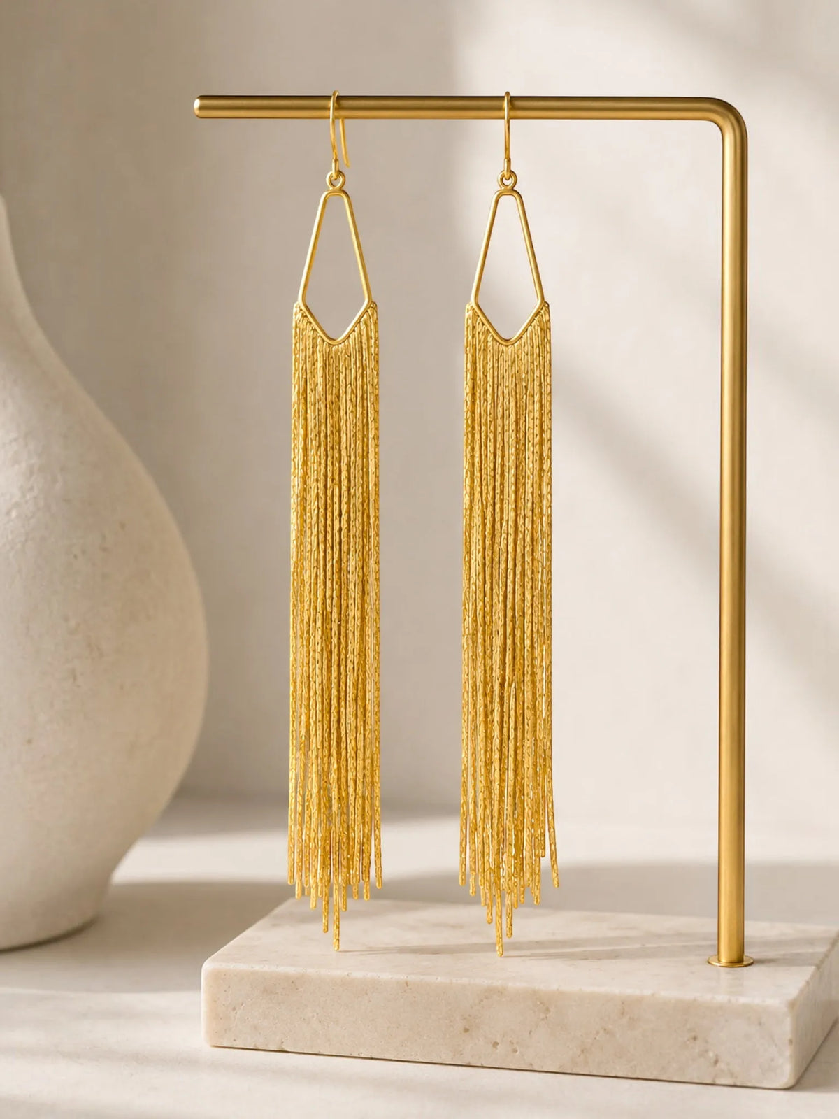 WILYMI Jewelry WILYMI Jewelry Fringe Earrings in Gold - Jewelry | Queen Anna House of Fashion Women's Luxury Fashion