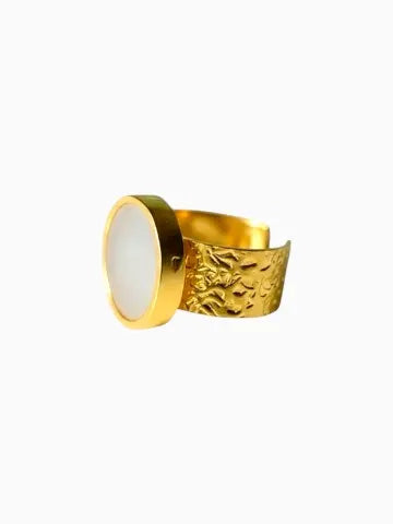 WILYMI Jewelry WILYMI Jewelry Moonstone Ring in Adjustable - Jewelry | Queen Anna House of Fashion Women's Luxury Fashion