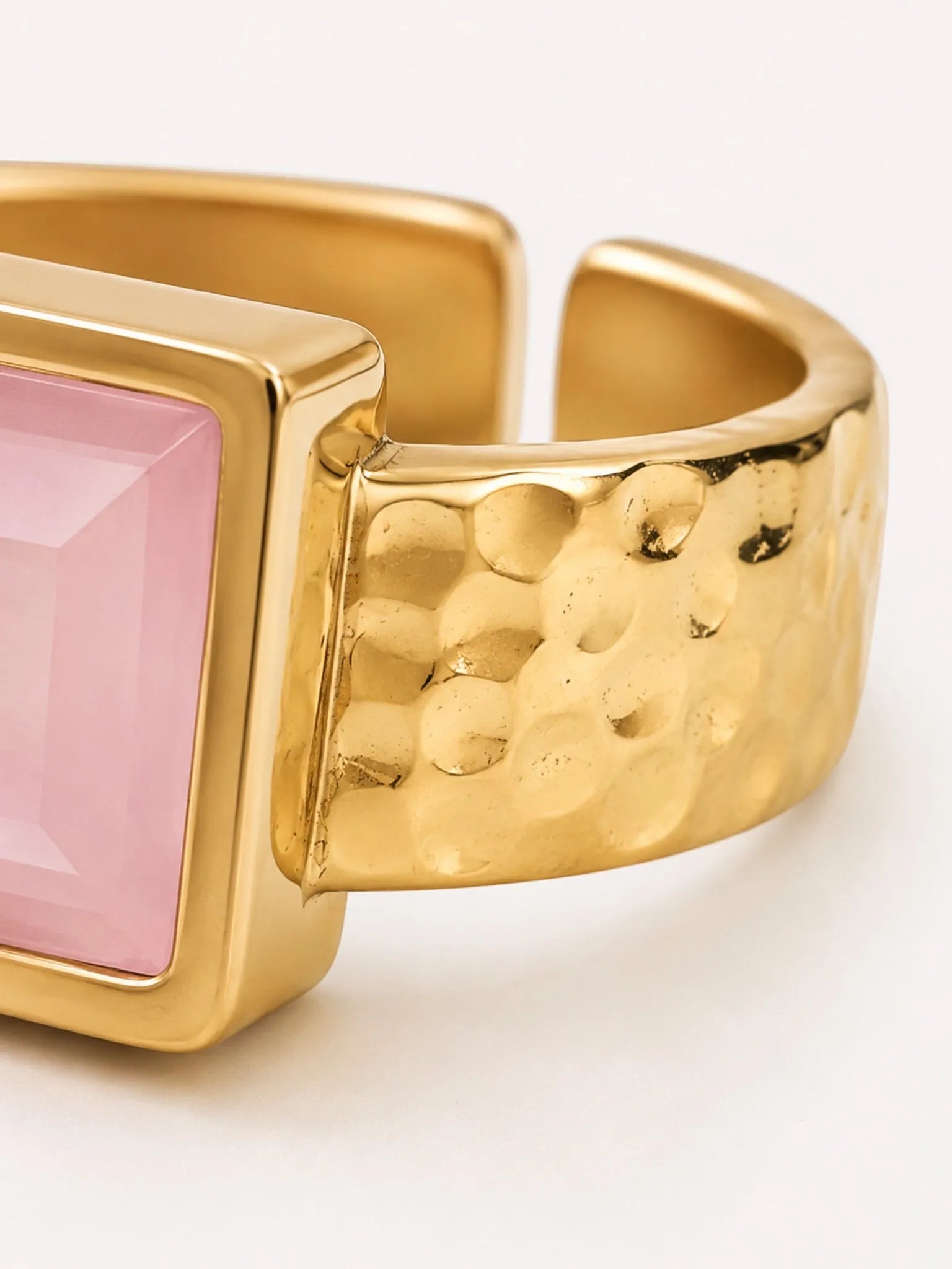 WILYMI Jewelry WILYMI Jewelry Rose Quartz Ring in Rose Quartz - Jewelry | Queen Anna House of Fashion Women's Luxury Fashion
