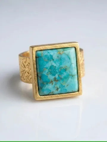 WILYMI Jewelry WILYMI Jewelry Turquoise Ring in Turquoise - Jewelry | Queen Anna House of Fashion Women's Luxury Fashion