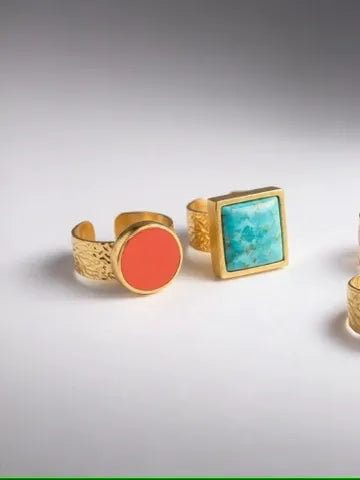 WILYMI Jewelry WILYMI Jewelry Turquoise Ring in Turquoise - Jewelry | Queen Anna House of Fashion Women's Luxury Fashion