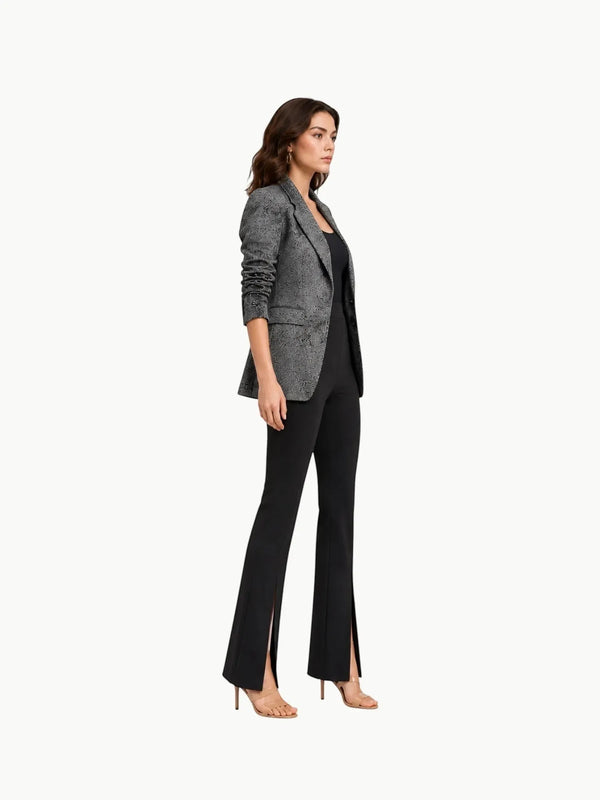 Yummie Yummie Chrissy Split Front Bootcut Shaping Legging in Black - Bottom | Queen Anna House of Fashion Women's Luxury Fashion