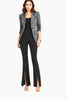 Yummie Yummie Chrissy Split Front Bootcut Shaping Legging in Black - Bottom | Queen Anna House of Fashion Women's Luxury Fashion