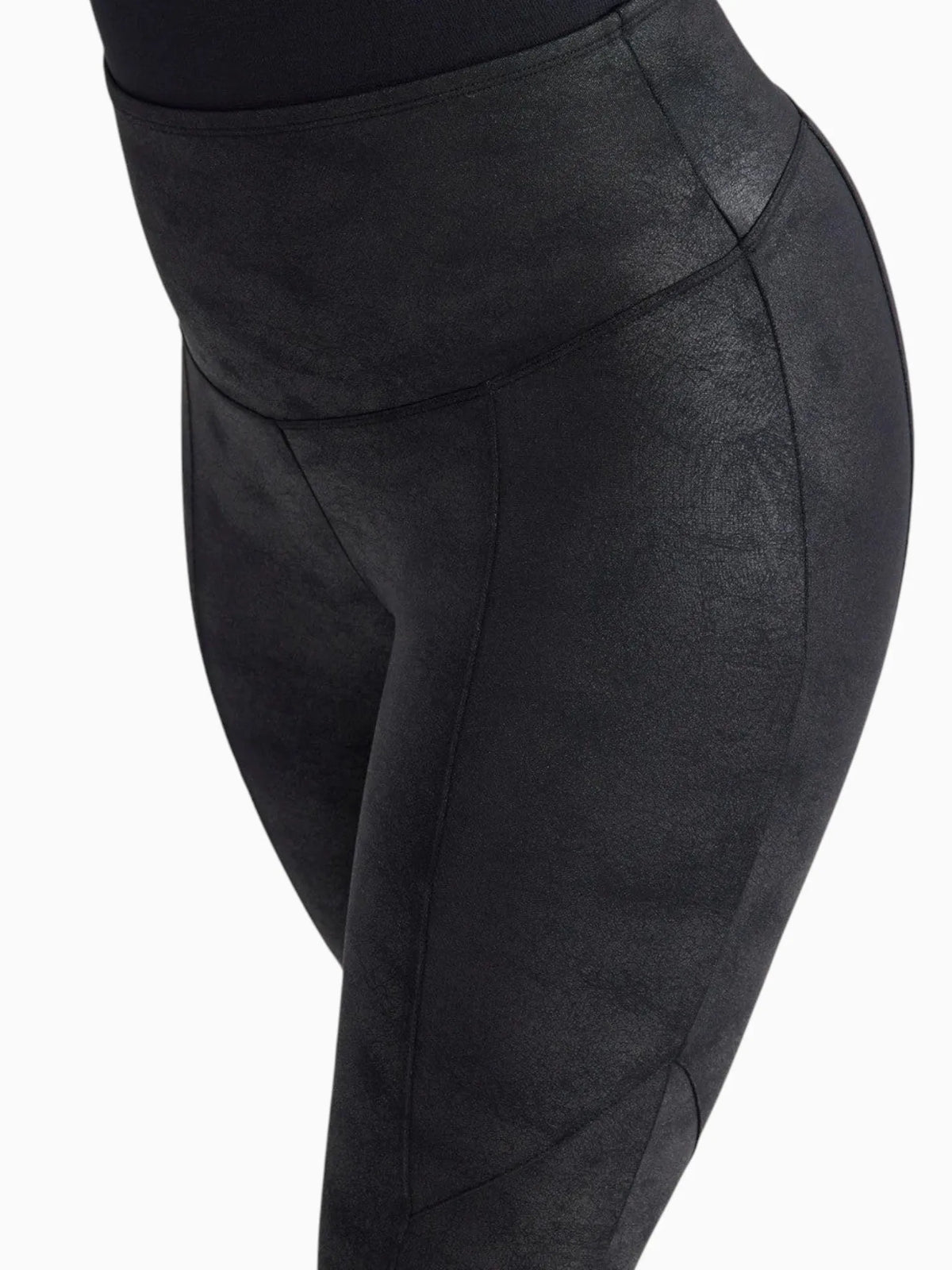Yummie Yummie Stretch and Shine Faux Leather Shaping Legging in Black - Bottom | Queen Anna House of Fashion Women's Luxury Fashion