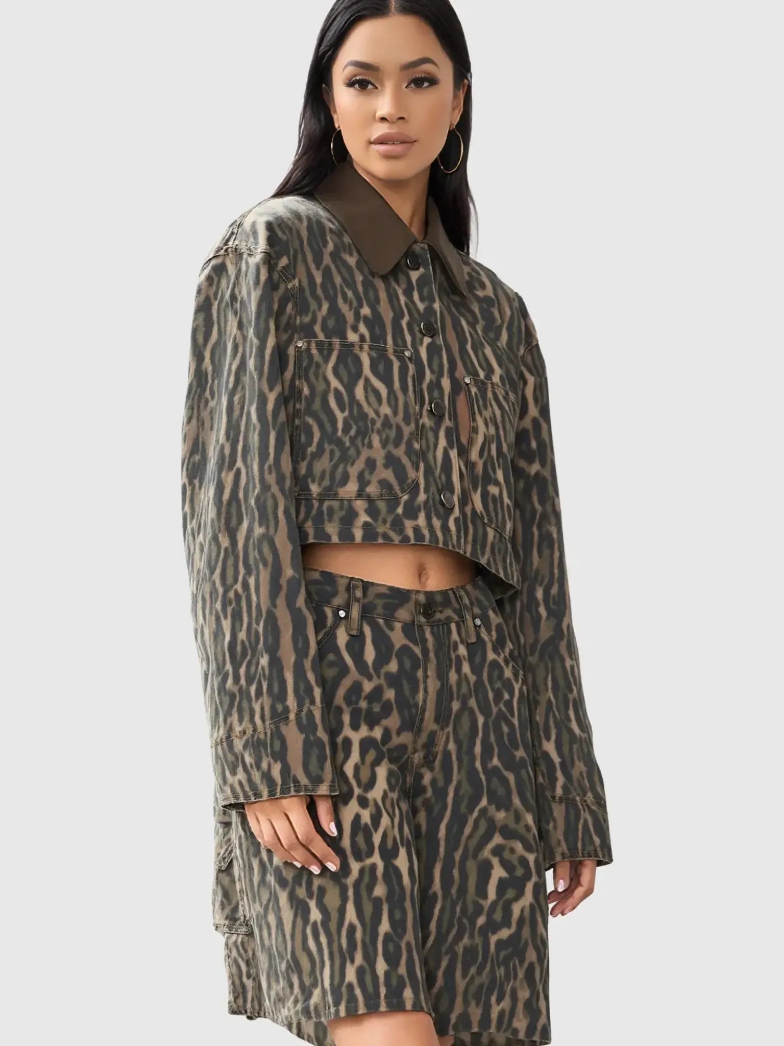 afrm-afrm-wrenley-camo-leopard-jacket-xs-1 | Queen Anna House of Fashion Women's Luxury Fashion